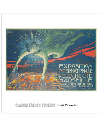 French Posters 2026 Spiral Wall Calendar