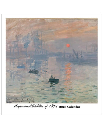 Impressionist Exhibition of 1874 2026 Spiral Wall Calendar