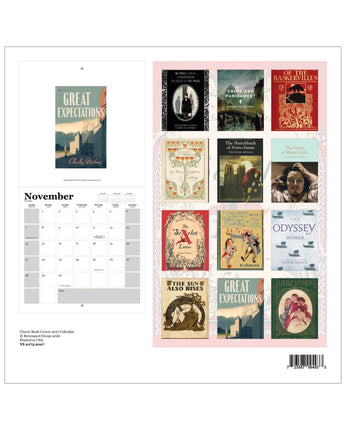 Classic Book Covers 2027 Wall Calendars