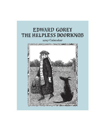Edward Gorey: The Helpless Doorknob 2027 Mini Wall Calendar