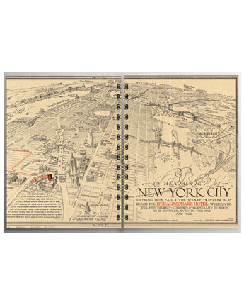 New York Map 2027 Large Daily Planner