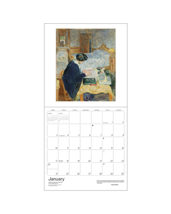 The Reading Woman 2027 Wall Calendar