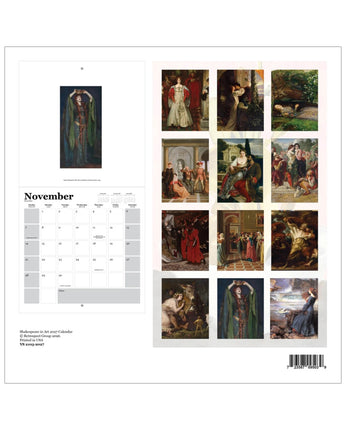 Shakespeare in Art 2027 Wall Calendar