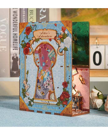 DIY Miniature House Book Nook Kit: Alice's Adventure