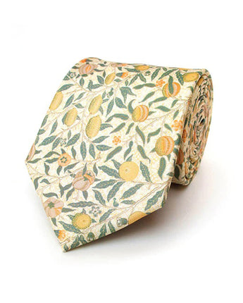 William Morris Cream Fruit Tie