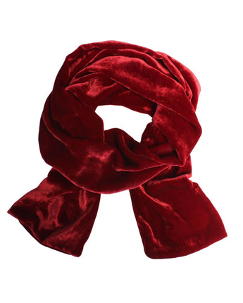 Red Velvet Scarf