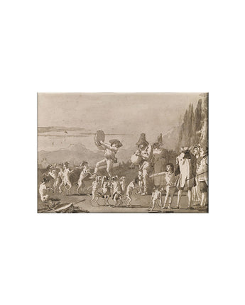 Dancing Dogs and Musicians Magnet