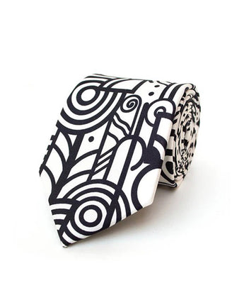 Deco Scrolls Tie