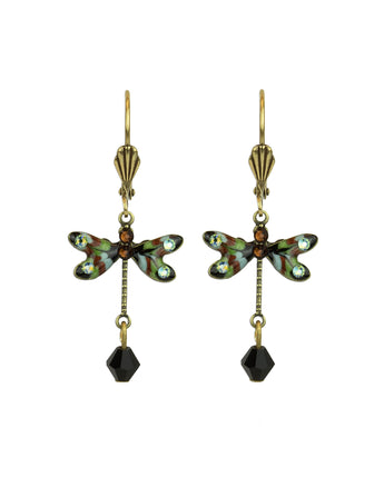 Earth Dragonfly Earrings