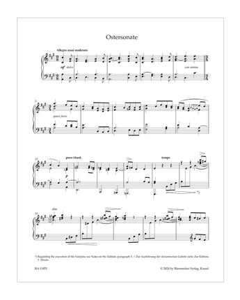 Easter Sonata for Piano: Fanny Hensel Score and Facsimile