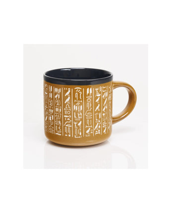 Hieroglyphics Hand-carved Mug