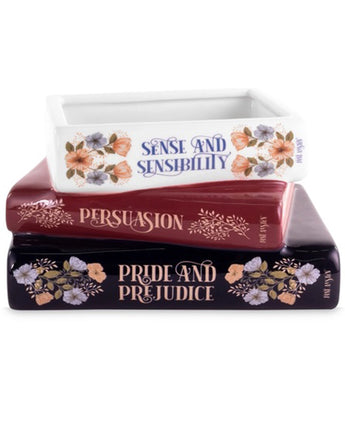 Jane Austen Book Stack Planter