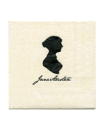 Jane Austen Silhouette Cocktail Napkins