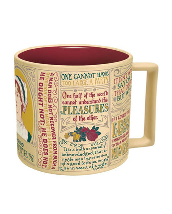 Jane Austen Literary Quotes Mug