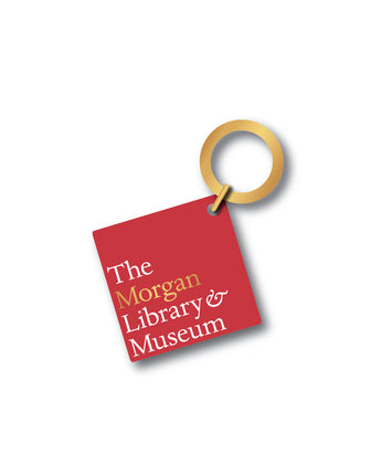 Morgan Library Leather Keychain