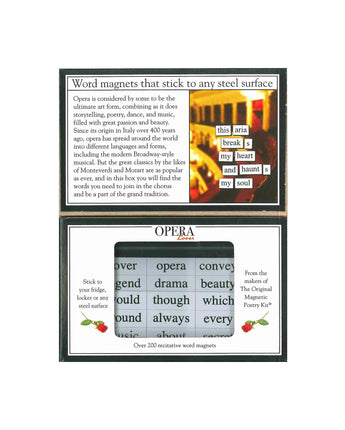 Opera Lovers Magnetic Poetry Kit