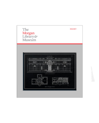 Morgan Library Blueprint Magnet