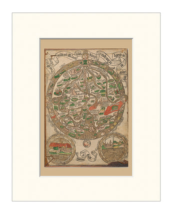 Map of the World Matted Print