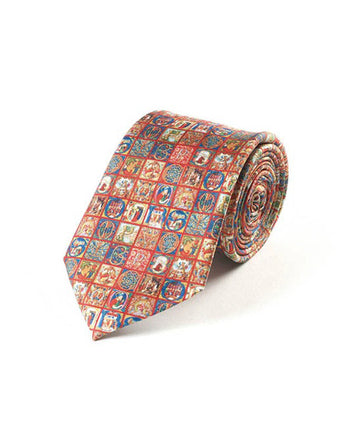 Medieval Alphabet Tie