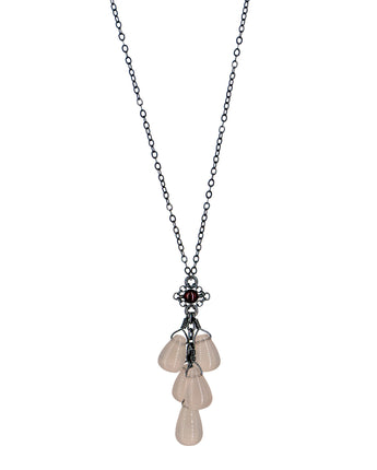 Medieval Revival Rose Quartz Necklace