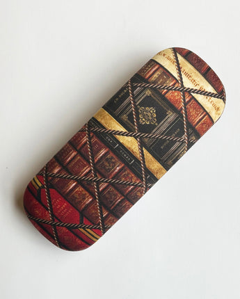 Morgan Library Bookshelf Eyeglass Case and Lens Cloth