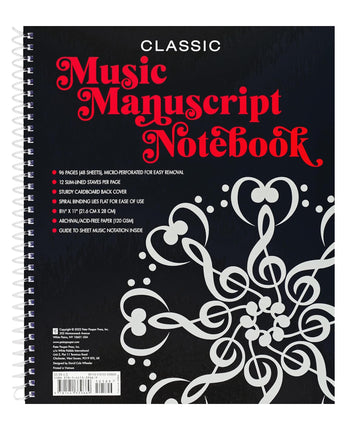 Music Manuscript Notebook