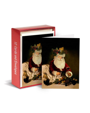 Bacchus Santa Holiday Boxed Notecards