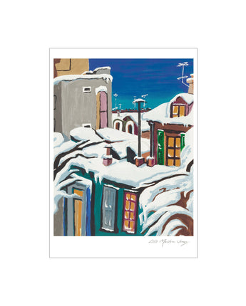 City in Winter Holiday Cards