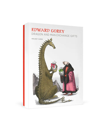Edward Gorey: Dragon and Man Exchange Gifts Boxed Holiday Cards