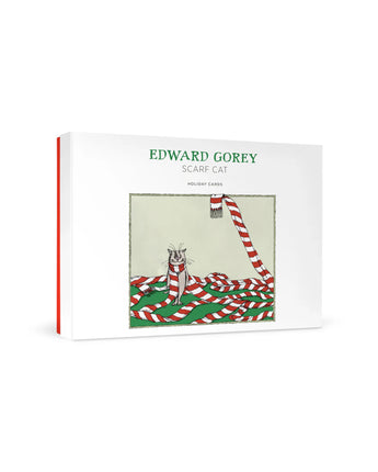 Edward Gorey: Scarf Cat Holiday Cards