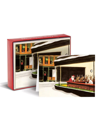 Santa Cafe Holiday Boxed Notecards