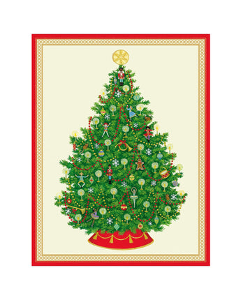 Nutcracker Ballet Christmas Tree Boxed Notecards