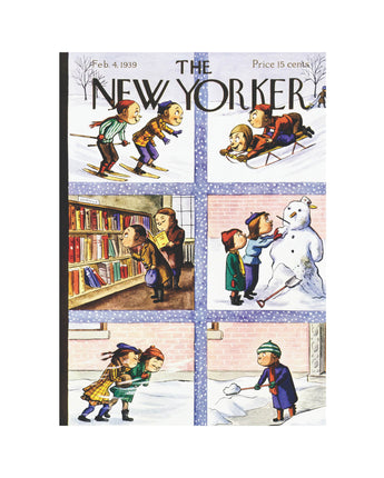 Children in Winter Scenes New Yorker Boxed Notecards