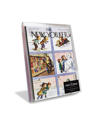 Children in Winter Scenes New Yorker Boxed Notecards