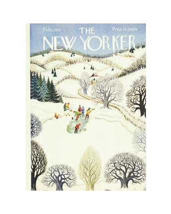 Snow Day at the Pond New Yorker Boxed Notecards