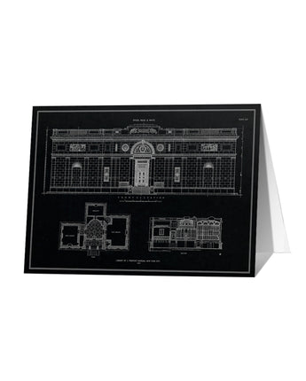 Morgan Library Blueprint Notecard