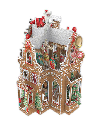Gingerbread House 3D Holiday Card