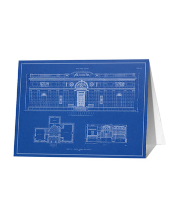 Morgan Library Blueprint Notecard