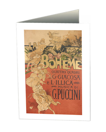 La Boheme Poster Notecard