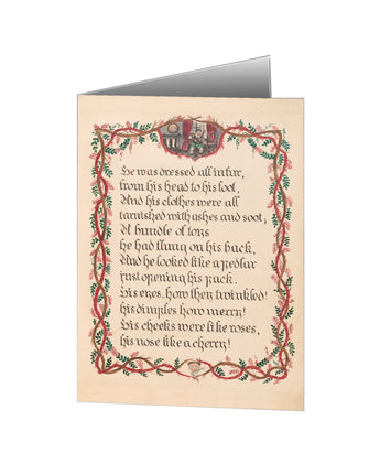 A Visit from St. Nicholas Dressed Notecard