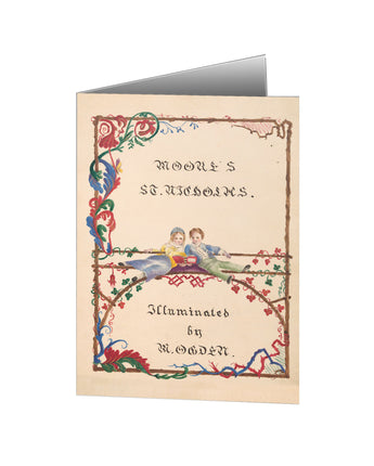 Title Page of A Visit from St. Nicholas Notecard