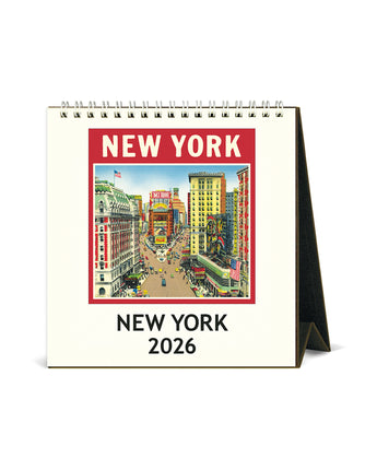New York 2026 Desk Calendar
