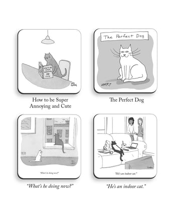 The New Yorker Cats Coaster Set