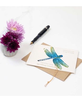 Emperor Dragonfly Ornament Notecard