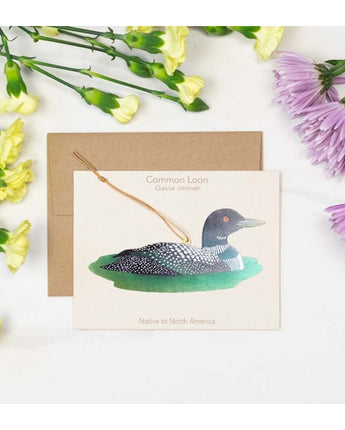 Common Loon Ornament Notecard