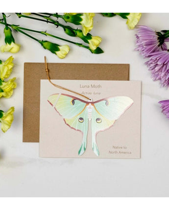 Luna Moth Ornament Notecard