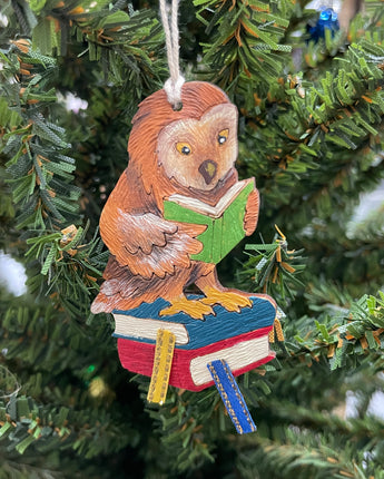 Reading Owl Ornament