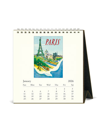 Paris 2026 Desk Calendar
