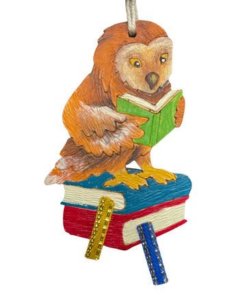 Reading Owl Ornament