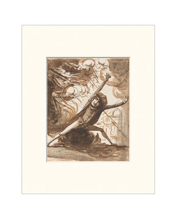 Sergel: Fuseli Conjures Fierce Witches Matted Print
